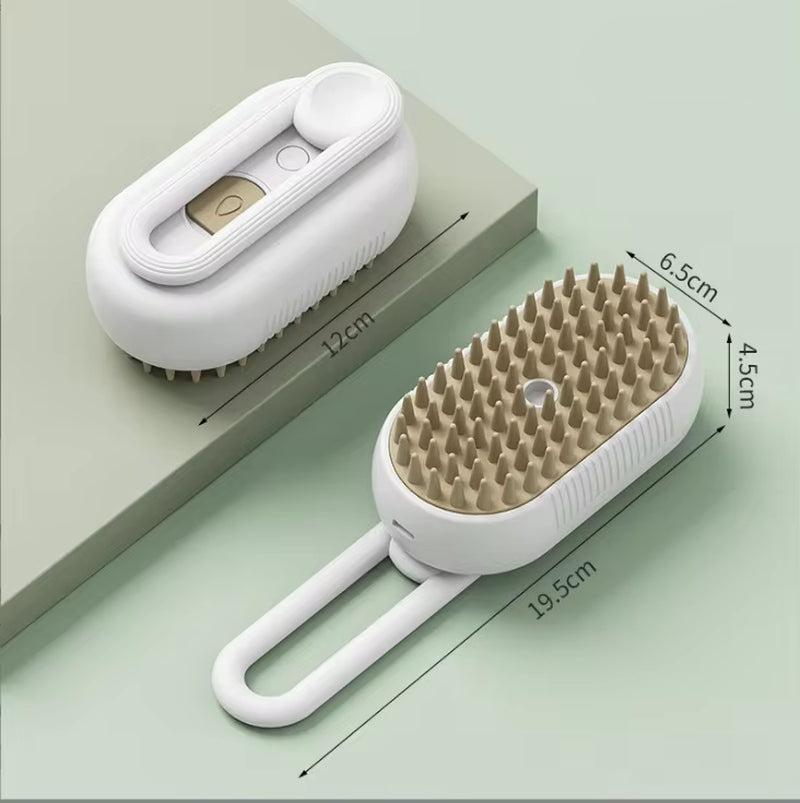 New Pet Spray Comb for Cats and Dogs Pet Electric Spray Hair Removal Comb One Key Spray Anti-Flying Massage Brush, Clean Massage